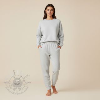 Triko materijal čupav JOGGING ecru melange