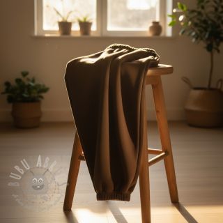 Triko materijal čupav JOGGING dark brown