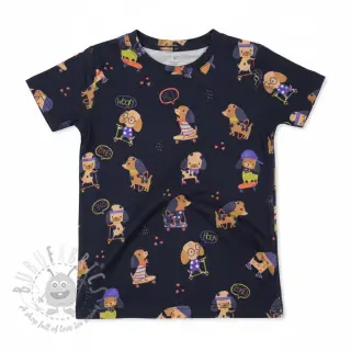 Jersey Dogs navy digital print