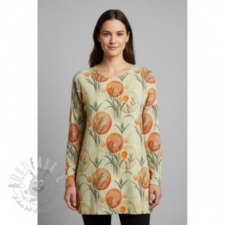 Jersey VISKOZA Enjoy The Silence orange digital print