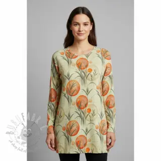 Jersey VISKOZA Enjoy The Silence orange digital print