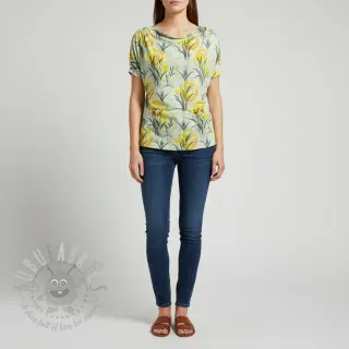Jersey VISKOZA Enjoy The Silence lemon digital print