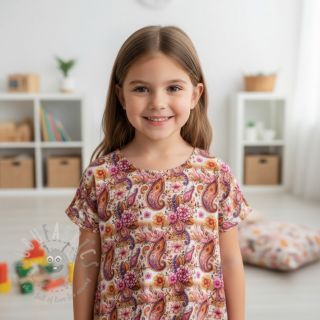 Jersey Paisley woody design A digital print