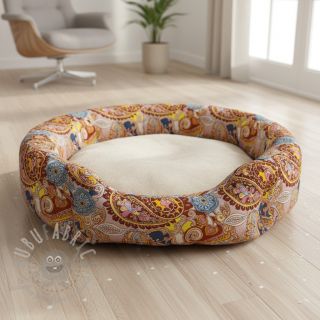 Umjetno krzno Paisley digital print