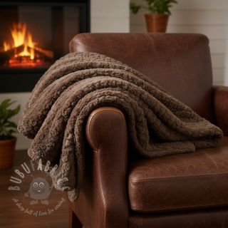 Umjetno krzno Curly mocha