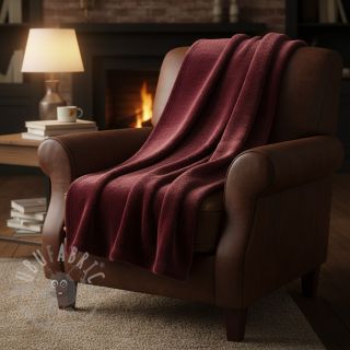 Umjetno krzno SMOOTH bordeaux