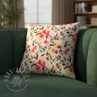 Umjetno krzno Flower multicolour