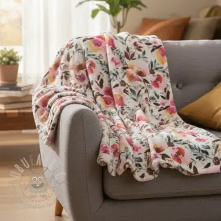 Umjetno krzno Flower multicolour