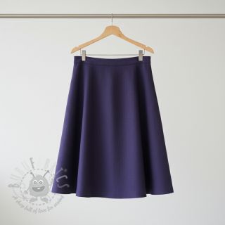 Viskoza s lanom WASHED navy