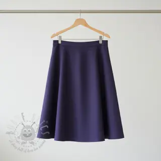 Viskoza s lanom WASHED navy