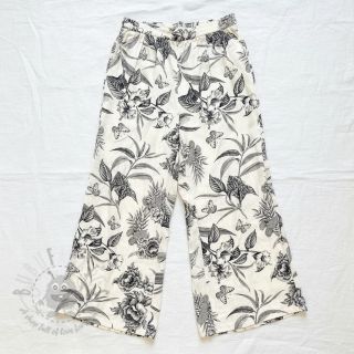 Viskoza s lanom Floweria navy