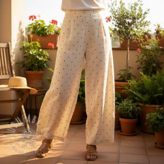 Viskoza s lanom FOIL Hearts ecru