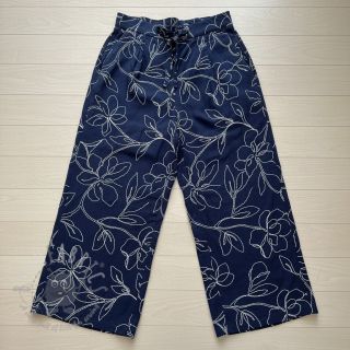 Viskoza s lanom EMBROIDERY Flower Danielle navy