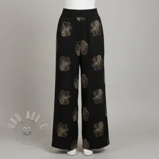 Viskoza s lanom EMBROIDERY Flower Maya black