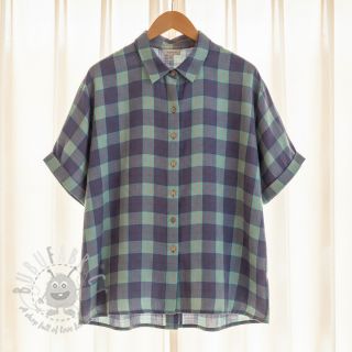 Viskoza s lanom YARN DYED Square green