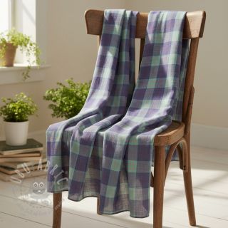 Viskoza s lanom YARN DYED Square green