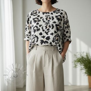 Viskoza s lanom Cayena design A digital print