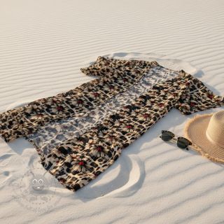 Viskoza s lanom Daisy design B digital print