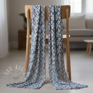 Viskoza s lanom Ivy Diamonds design A digital print