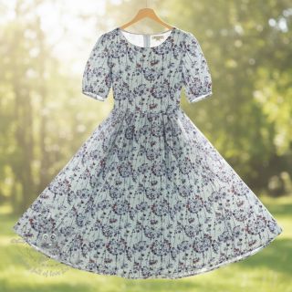 Viskoza s lanom Agapanthus design B digital print