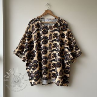 Viskoza s lanom Sunlower design A digital print