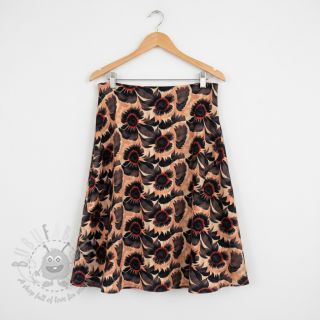 Viskoza s lanom Sunlower design B digital print