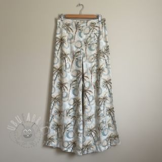 Viskoza s lanom Palm tree digital print