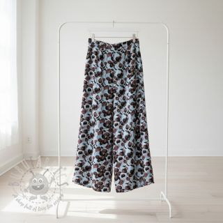 Viskoza s lanom Lotus design A digital print