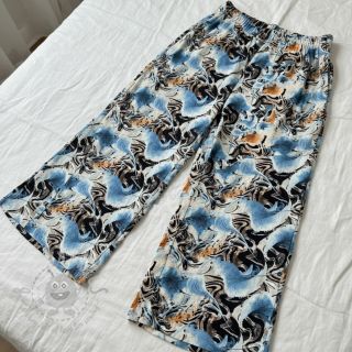 Viskoza s lanom Paint chaos design A digital print