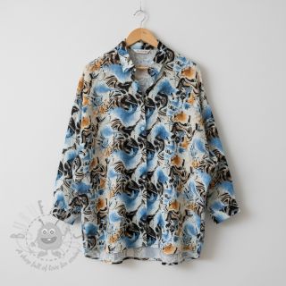 Viskoza s lanom Paint chaos design A digital print