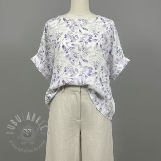 Viskoza s lanom Natural Lin Lissy purple digital print