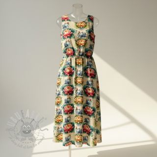 Viskoza s lanom Clover design D digital print