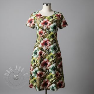 Viskoza s lanom Azalea design C digital print