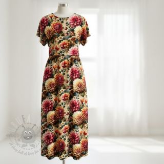 Viskoza s lanom Rosalie design A digital print