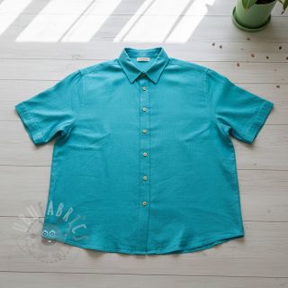 Viskoza s lanom PREMIUM ocean blue