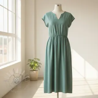 Viskoza s lanom PREMIUM dark old green