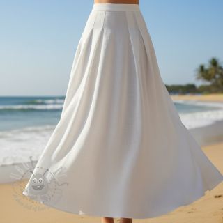 Viskoza s lanom PREMIUM white