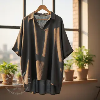 Viskoza s lanom PREMIUM dark grey