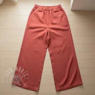 Viskoza s lanom PREMIUM dark coral