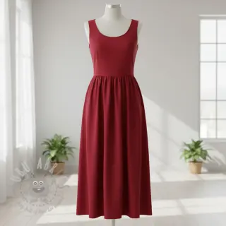 Viskoza s lanom PREMIUM dark red