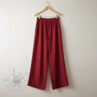 Viskoza s lanom PREMIUM dark red