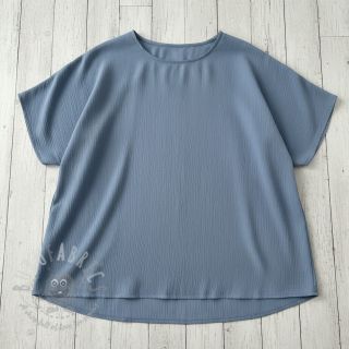 Viskoza s lanom CRINCLE blue shadow