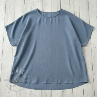 Viskoza s lanom CRINCLE blue shadow