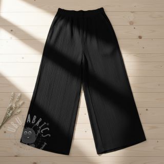 Viskoza s lanom CRINCLE black