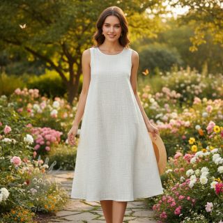 Viskoza s lanom CRINCLE off white