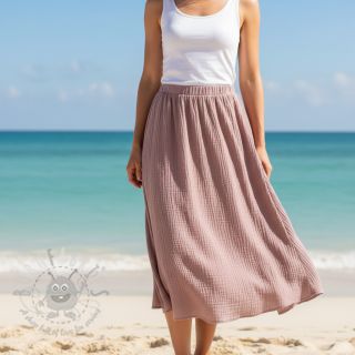 Viskoza s lanom CRINCLE old blush