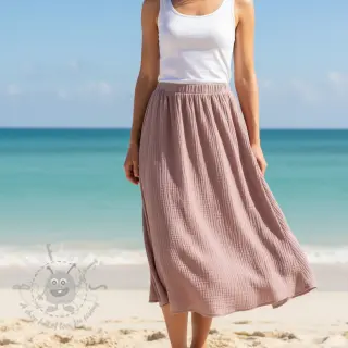 Viskoza s lanom CRINCLE old blush