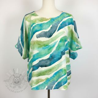 Viskoza SATIN Chloe blue digital print