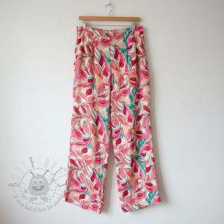 Viskoza SATIN Giselle red digital print