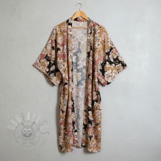 Viscose SATIN Flowie Noe black digital print